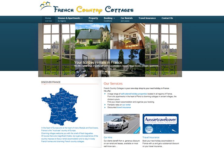 French Country Cottages website