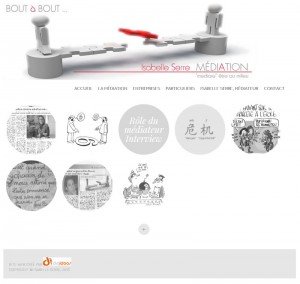 A website in French, 'Mediation en Lorraine'